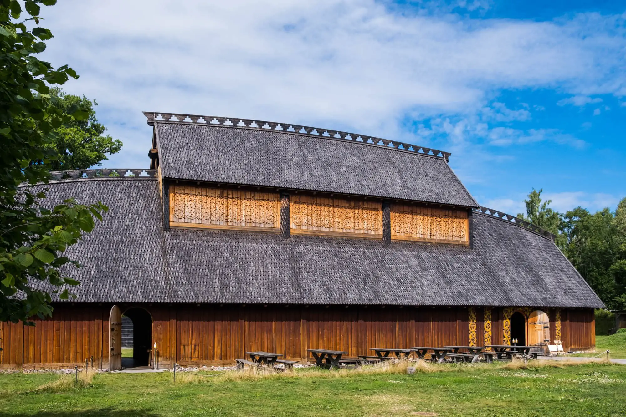 Viking mead hall in Norway